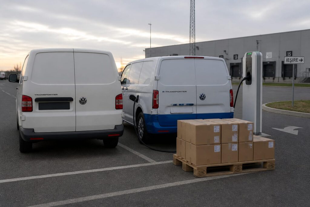 Dieselul domină piața dubelor noi cu 79% în timp ce electricele nu conving transportatorii
