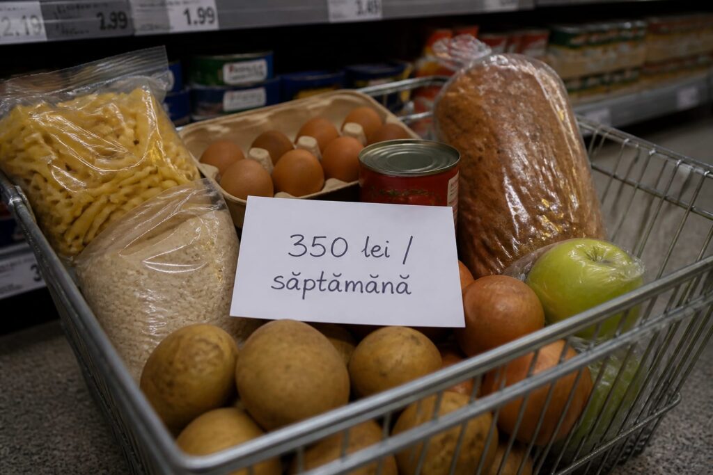 Un buget alimentar de 350 de lei pe săptămână pentru patru persoane este posibil cu planificare strictă