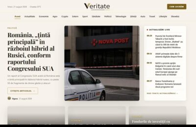 Veritate.ro propune cititorilor un flux de știri fără opinii amestecate în textul informativ