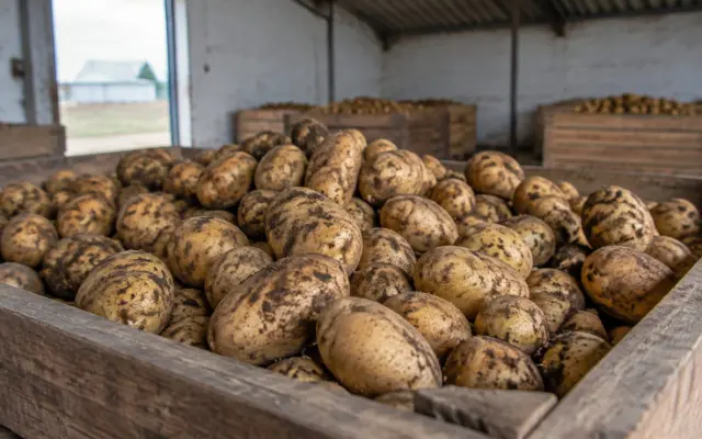 Cartofi în cooperativă agricolă