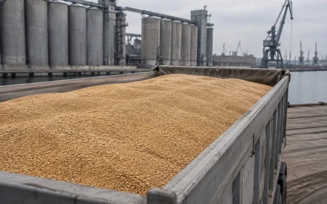 Cereale românești pentru export în Port