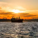 Navă transportând exporturi de grâu