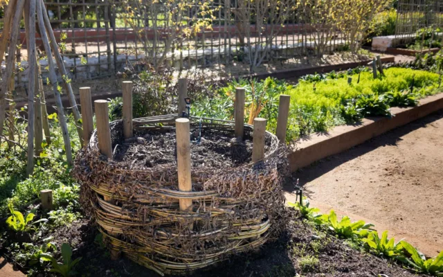 Recipient de compostare în grădină