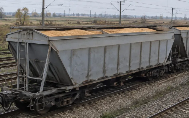 Transportul cerealelor în vagoane tip buncăr