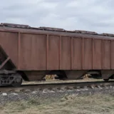 Vagon de marfă pentru transportul cerealelor pe o cale ferată