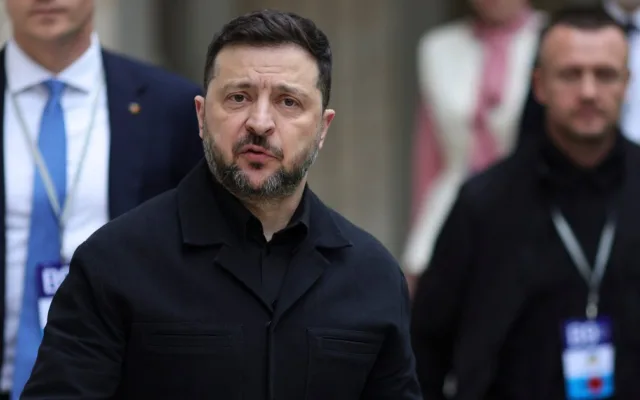 Volodimir Zelenski, la un eveniment oficial